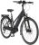 FISCHER Damen – Trekking E-Bike VIATOR 4.0i, Elektrofahrrad, schwarz matt, 28 Zoll, RH 44 cm, Mittelmotor 50 Nm, 48 V/418 Wh Akku im Rahmen