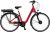 FISCHER E-Bike City CITA 1.0, Elektrofahrrad, Rot glänzend, 28 Zoll, RH 44 cm, Frontmotor 32 Nm, 36 V Akku
