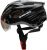 Queshark Fahrradhelm,1280 PPE CE-Zertifikat,Fahrradhelm mit Abnehmbarer Schutzbrille Visier Shield für Männer Frauen Mountain Road Fahrradhelm…